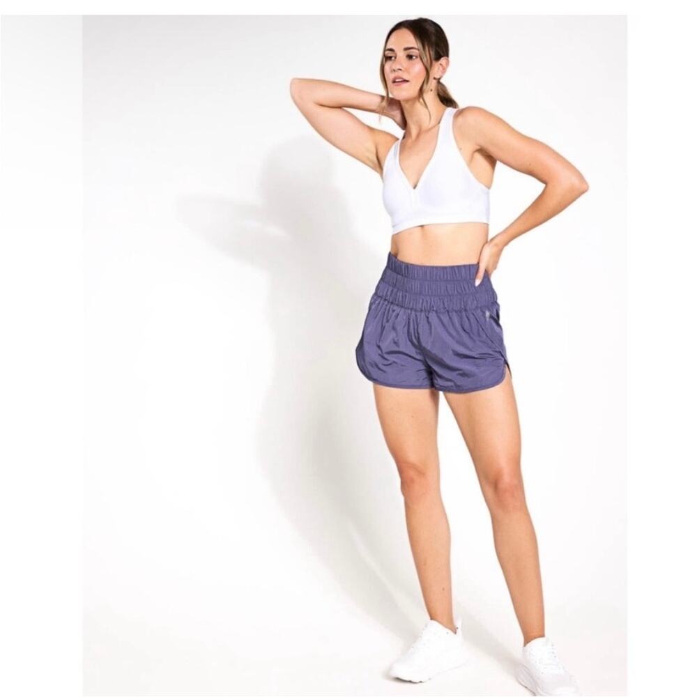 Free People Movement The Way Home Shorts Purple Lined Running Athletic S Sporty - Picture 9 of 10